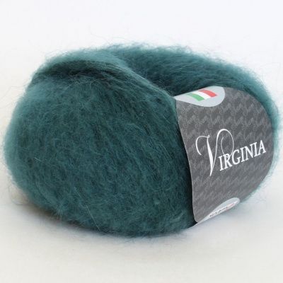 Пряжа SEAM VIRGINIA ( 27 голубая ель) Состав: 30% мохер 40% акрил 30% нейлон; 25г/225м