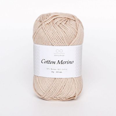 Infinity Cotton Merino (3021 LIGHT BEIGE) 55% мериносовая шерсть, 45% хлопок  50гр/105 м