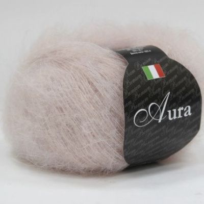 Пряжа SEAM AURA (812, нежно-розовый) Состав: 70% сури альпака 30% полиамид; 25г/225м