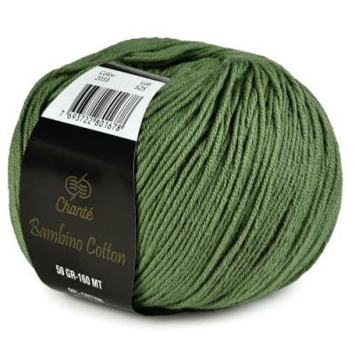 Пряжа Chante Bambino cotton (2033); Состав: 60% Хлопок, 40% Акрил; 50 г / 160 м
