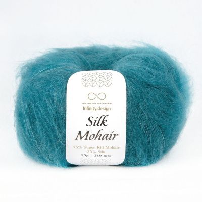 Infinity Design Silk Mohair ( 6545 PETROL) 75% супер кид мохер, 25% шелк 25 гр/210 м