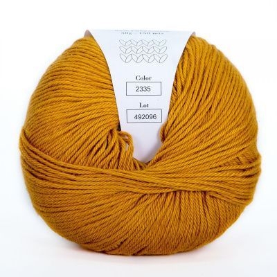 Infinity Cotton Alpaca ( 2335 MUSTARD)  85% хлопок, 15 % беби альпака 50гр/150 м